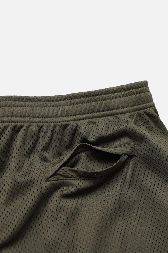 Jersey Mesh 7.5" Gym Shorts - Olive