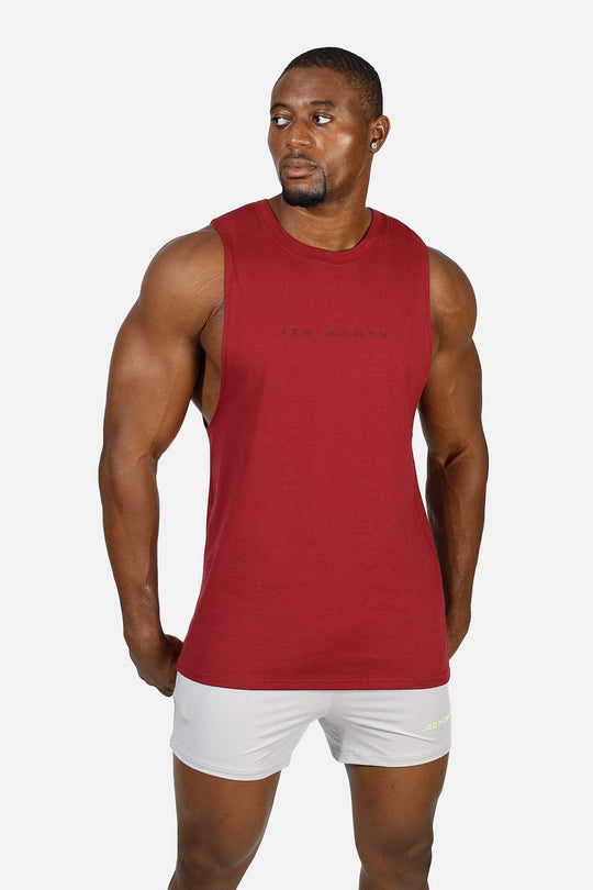 Apollo Men's Sleeveless Training Tee - Crimson Red