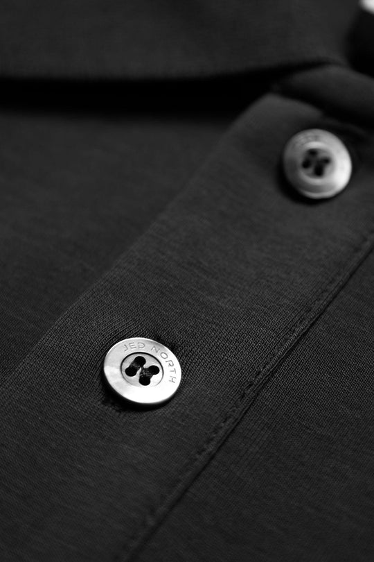 Muscle Fit All-Day Polo T-Shirt - Onyx Black