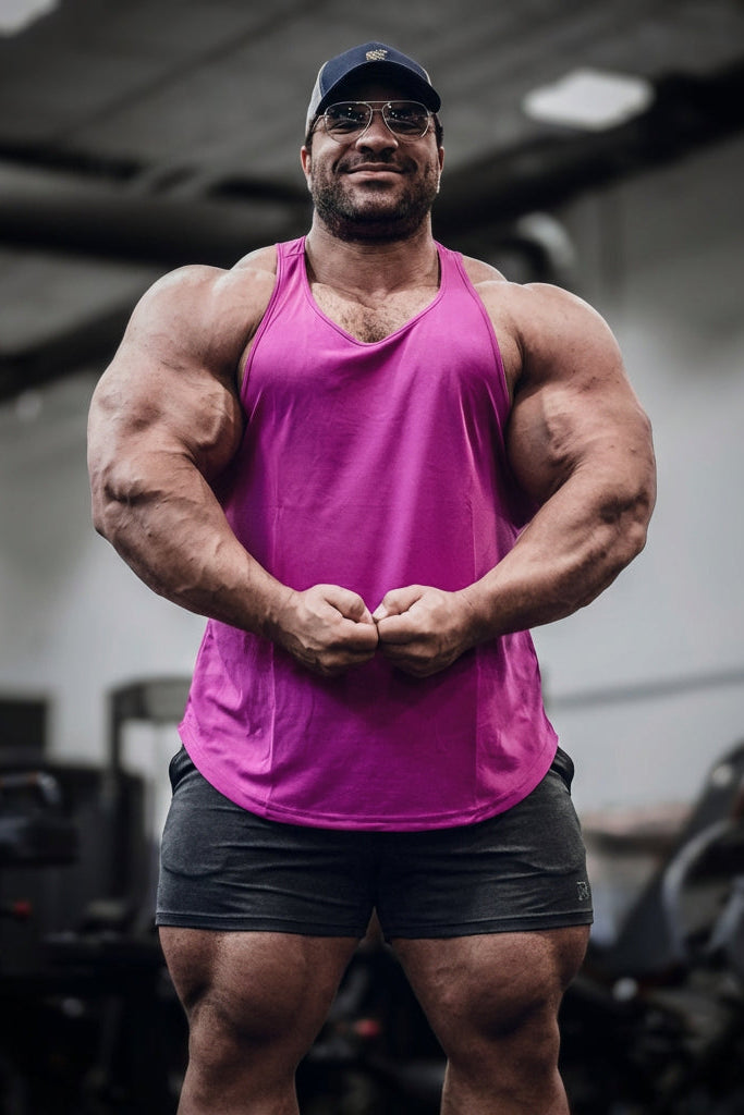 Fast-Dry Bodybuilding Workout Stringer - Magenta