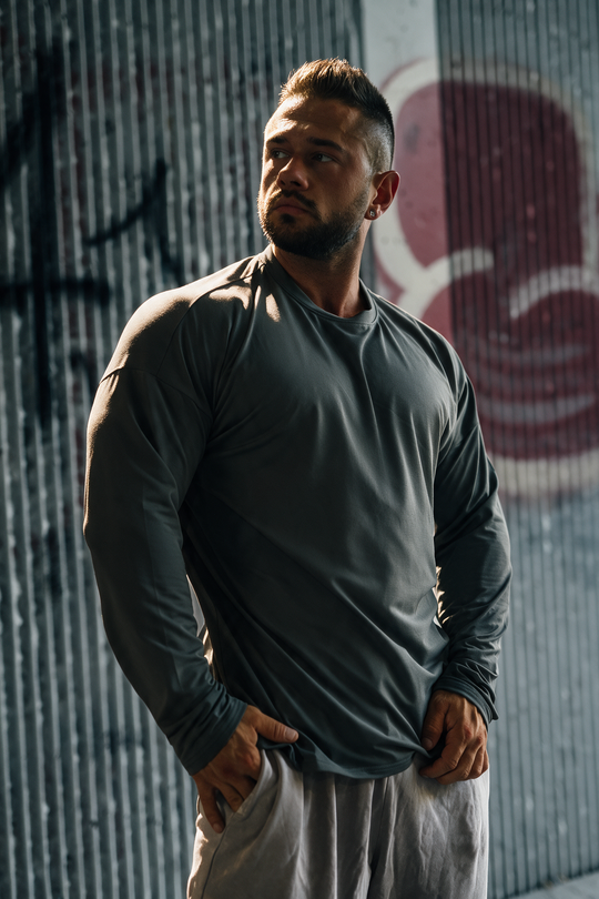 Base Performance Long Sleeve T-Shirt - Dark Gray