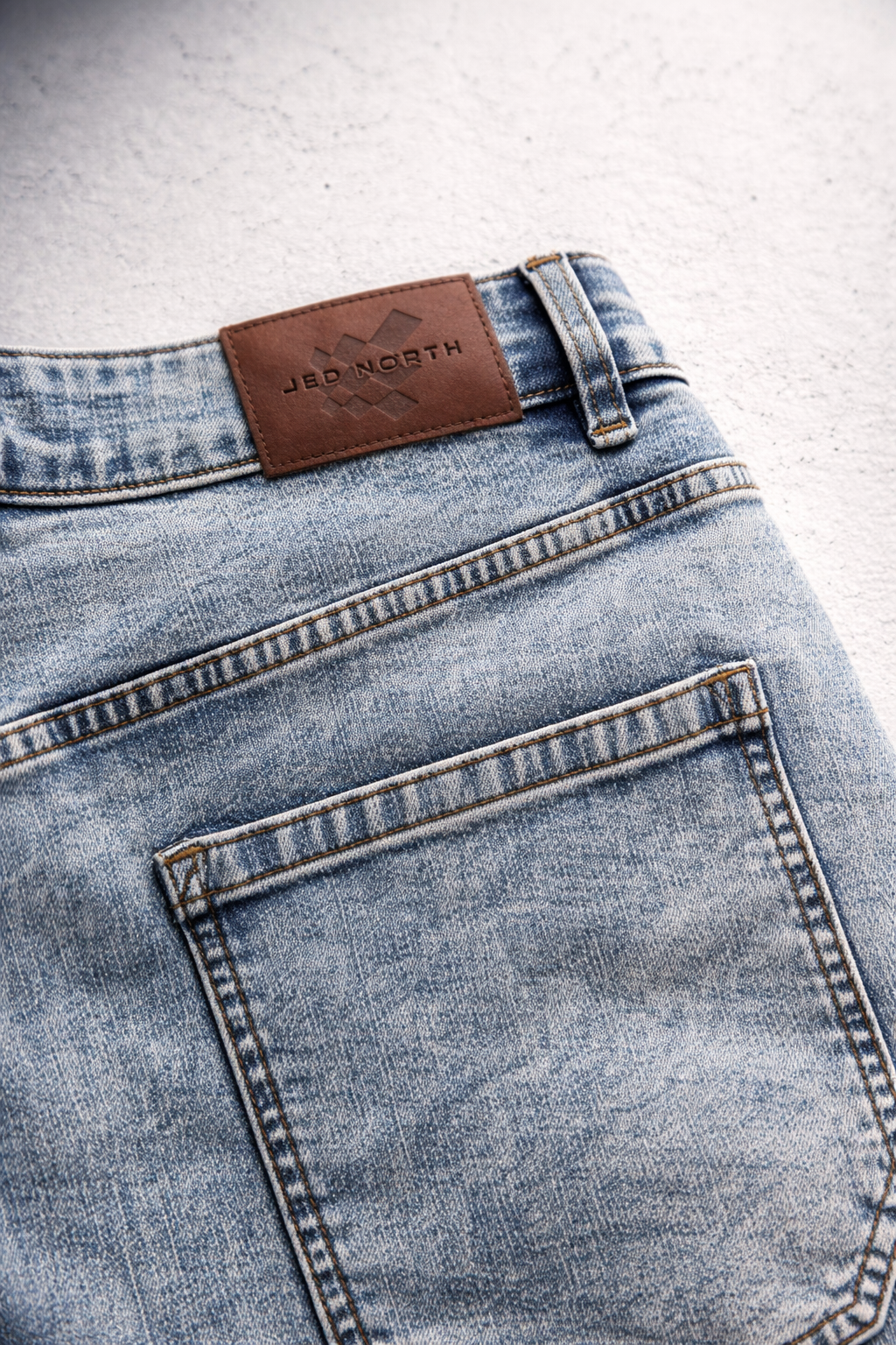 Men's Vintage Loose-Fit Jeans - Washed Navy