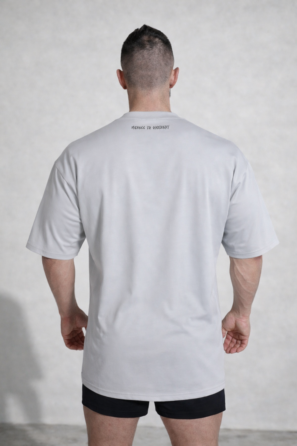Energy Oversized T-Shirt - Gray Menace to Ordinary