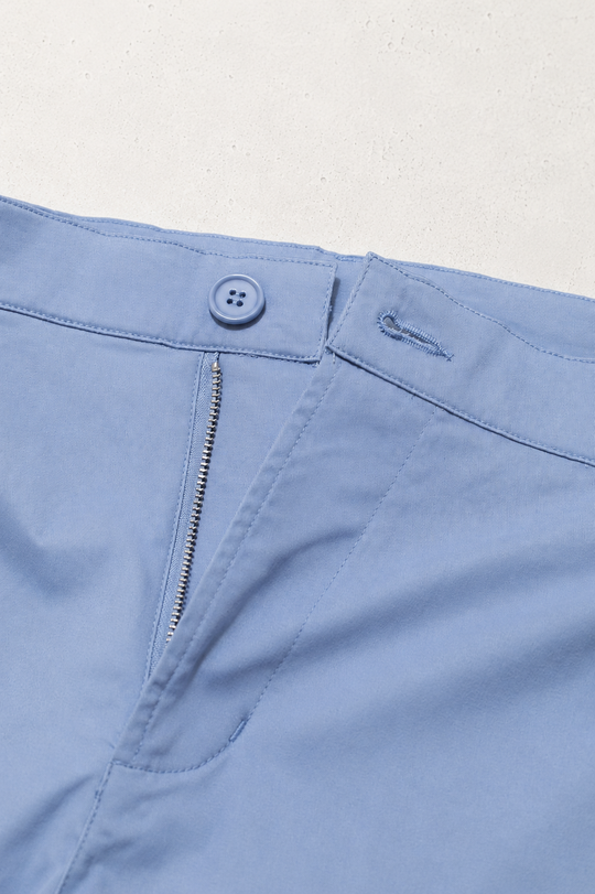 Flex Waist Chino Shorts - Light Blue