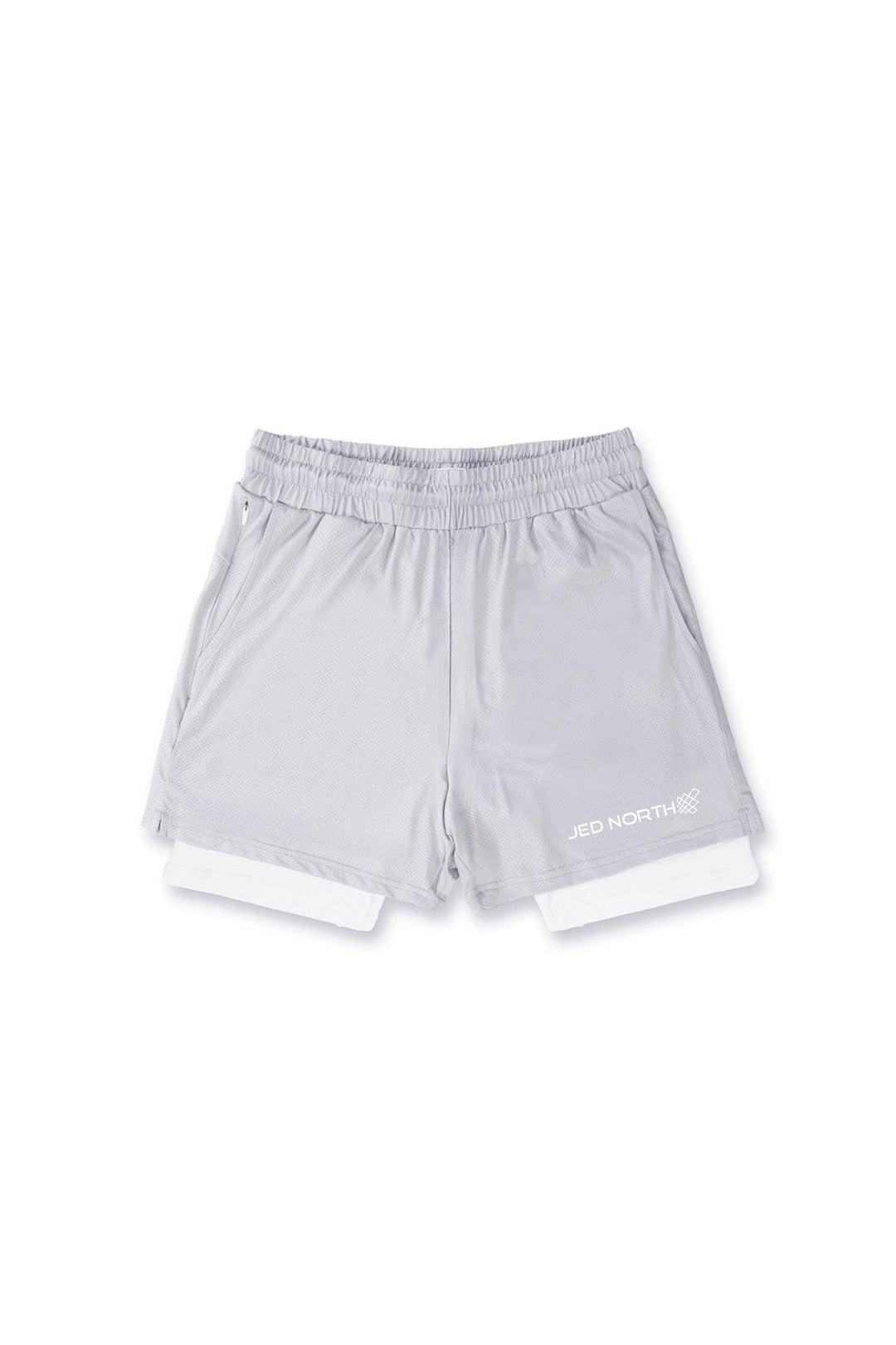 Men's 2-In-1 7" Gym Shorts - Supernova Silver