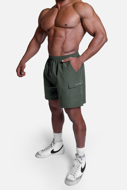 Trek 4.5" Cargo Shorts - Dark Olive