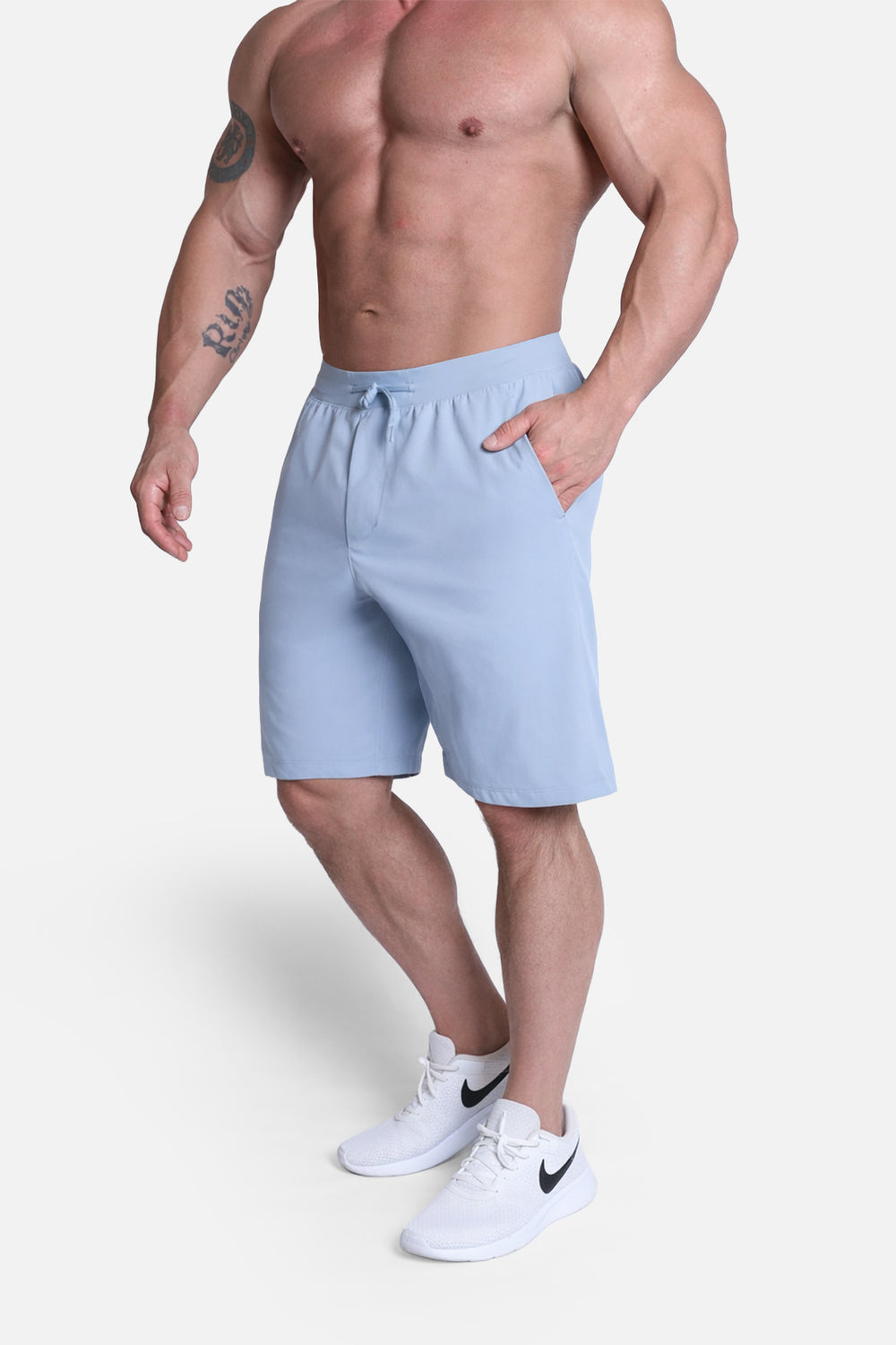 9" Side Cut Training Athletic Shorts - Storm Blue