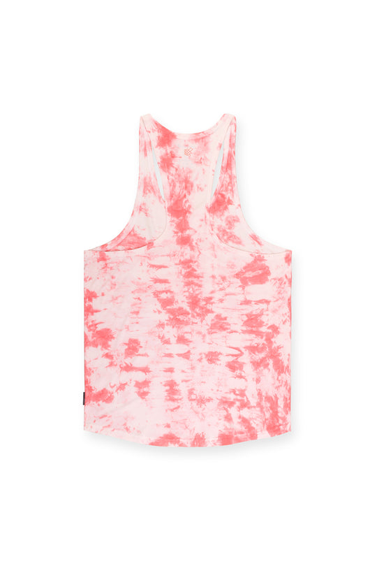 Classic Bodybuilding Racerback Stringer - Red Tie Dye