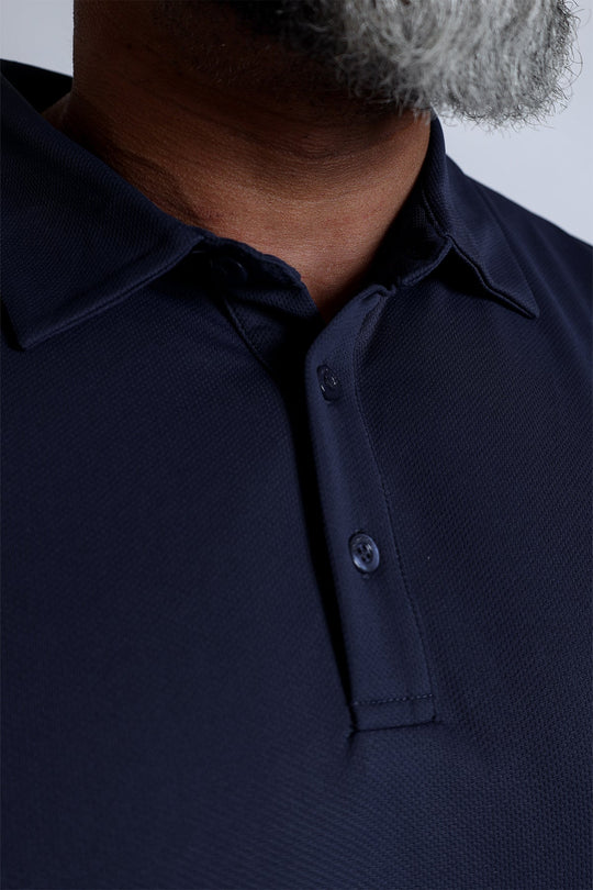 Fast-Dry Polo T-Shirt - Navy