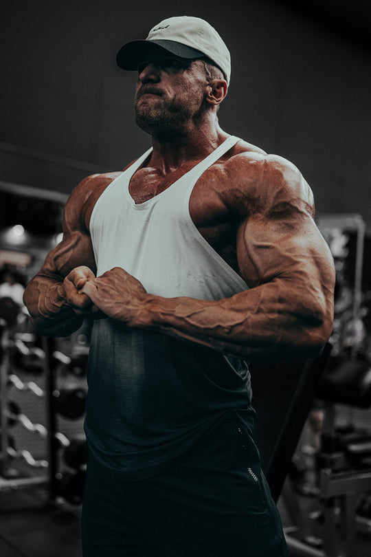 Classic Bodybuilding Racerback Stringer - Black Ombre