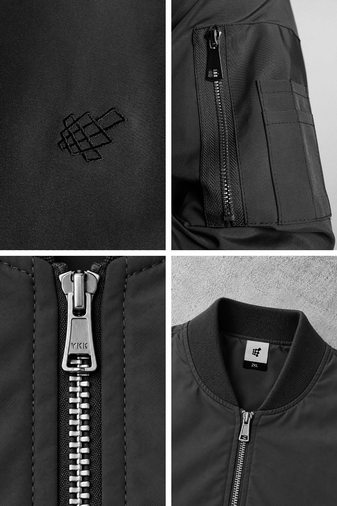 Men's Premium Bomber Jacket - Black