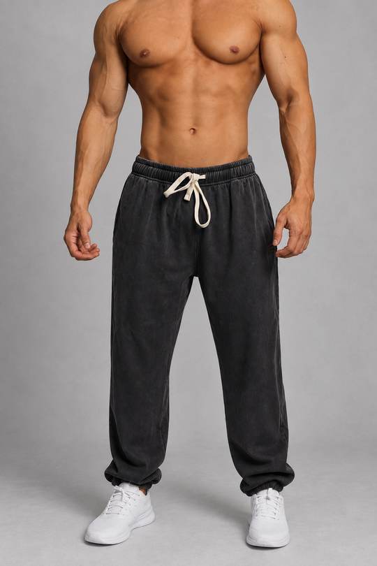 Relaxed Balloon Joggers - Washed Charcoal