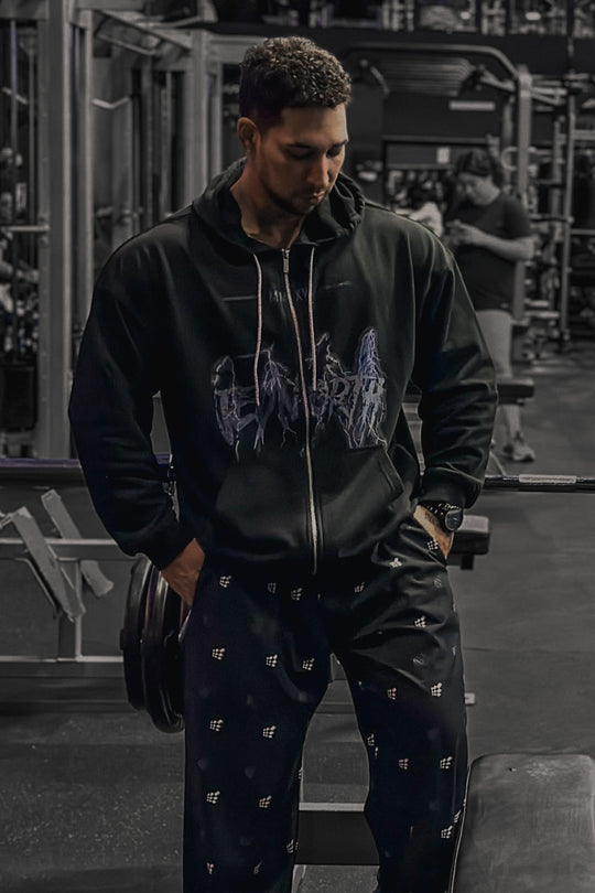 Limited Edition Zip-Up Hoodie - Lightning Black
