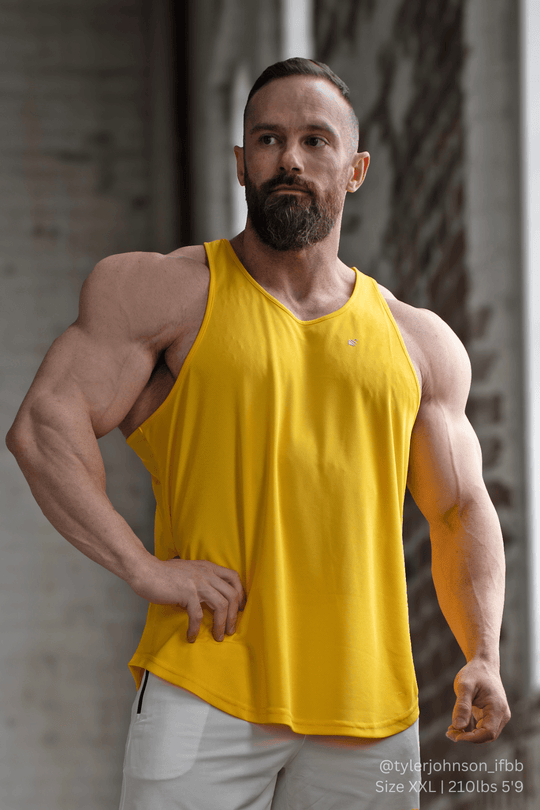Fast-Dry Bodybuilding Workout Stringer - Yellow